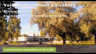 Voisalmen entisen päiväkodin asemakaava, asukastilaisuus 26.11.2024