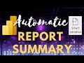 Automatic Summary of Power BI reports using AI - Smart Narrative