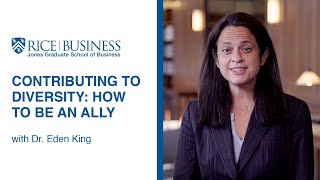 Contributing to Diversity: How to Be an Ally | Rice Business