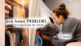 new home PROBLEMS & organizing my closet | XO, MaCenna Vlogs
