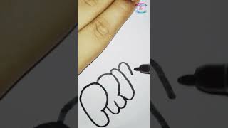 #shorts/HOW TO Write "Priya" IN BUBBLE LETTERS Art