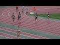 2021 第25回　春季記録会 男子a 100ｍ タイムレース9組　右代啓祐