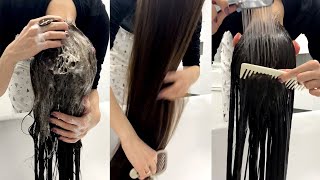 Washing My Long Hair | ASMR Hair Washing Routine 🧼