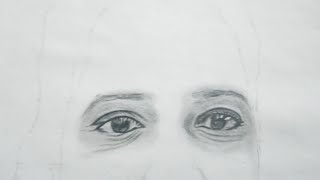 How to draw, shade a realistic eyes with graphite pencils l Step by Step Tutorial