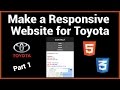 Make a Responsive Toyota Website Using HTML5/CSS3 (Part 1/2)