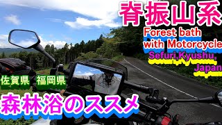 バイクで森林浴！　脊振山系　佐賀県と福岡県の境界線