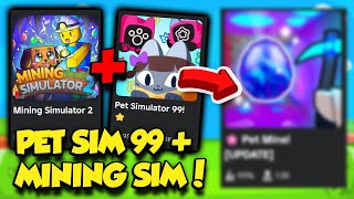 This NEW Game is PET SIMULATOR COMBINED with MINING SIMULATOR!!