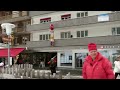 walking through wengen . switzerland .