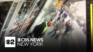 Video shows apparent random stabbing in Times Square