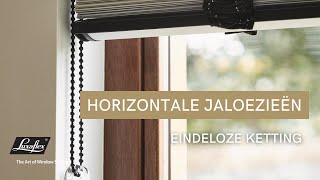 Horizontale lamellen met kindveilige en eenvoudige kettingbediening