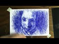 how to scratch and scribble drawing after nicolaes maes timelapse ballpoint