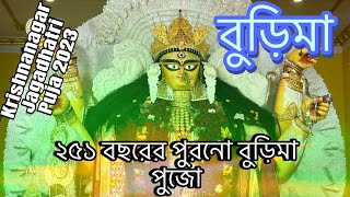 ২৫১ বছরের পুরনো বুড়িমা পুজো||কৃষ্ণনগরের বিখ্যাত  জগদ্ধাত্রী পুজো||Krishnanagar Jagadhatri Puja 2023