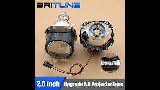 How the Bi xenon projector lens hi/low dual beam HID kit work for H4 H7 car headlight?