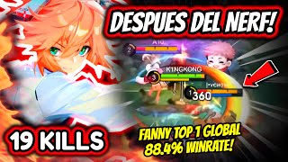 ENEMIES CAN'T ESCAPE FROM HER! FANNY TOP 1 GLOBAL 88.4% WINRATE! | MLBB