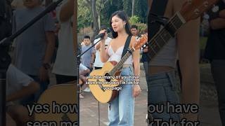 Shirina’s first time busking in Manila, Philippines 🇵🇭❤️ #shirina #busking #philippines