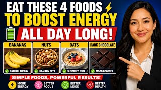 TIRED ALL DAY? Eat These 4 Foods for NONSTOP ENERGY! ⚡ (Doctors Hate This)
