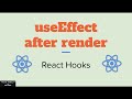 How to use useEffect hook after render | React Hooks Tutorial 5