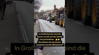 In Großbritannien sind die Bauern zurück auf der Straße und protestieren.  👍👏