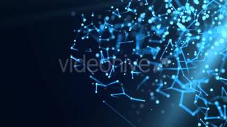Motion Graphics "Molecular Structure In 3D Space"