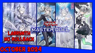 LABRYNTH NO ROLLBACK!! YUGIOH MASTER DUEL OCTOBER 2024