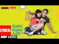 Lyrical: Kabhi Kabhi Aditi Zindagi | Jaane Tu Ya Jaane Na | A.R. Rahman | Rashid Ali