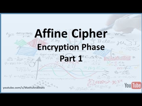 Affine Cipher Encryption Phase - Part 1 - YouTube