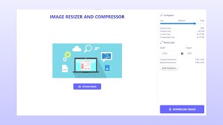 Compress and Resize Images in HTML CSS & JavaScript | Resize Image in JavaScript