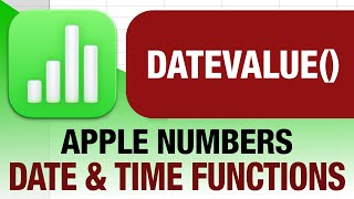 DATEVALUE() function in Apple Numbers