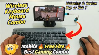 Wireless Keyboard \u0026 Mouse 👉 Portronics Key2-A Combo | Unboxing/Review 👉 PC/Mobile Gaming Setup 😲