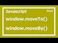 94. Javascript window moveTo and moveBy method in Hindi