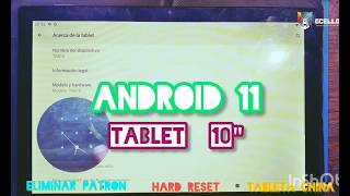 Tablet China 10  Hard Reset - Eliminar patron / cuenta google