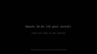 Ubuntu 20.04 - things to do after install