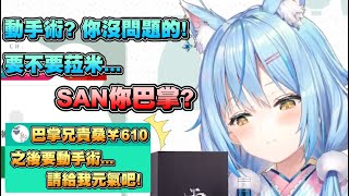 如何幫要動手術的觀眾打起精神?  菈米:SAN他巴掌【Hololive雪花菈米】