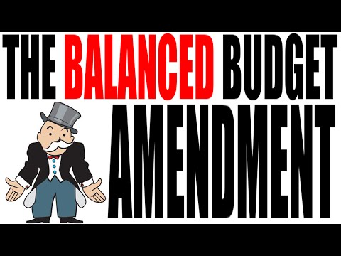 What is balanced budget amendment to the Constitution?