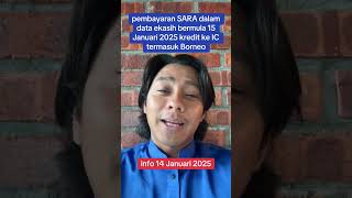 bayaran SARA ada dalam data ekasih dibayar ke IC bermula 15 Januari 2025 termasuk Borneo