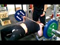 steve maynard 120 kg bench x6. british bar bell3gp