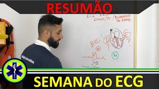 RESUMÃO DA SEMANA DO ECG (RITMOS + CÁLCULO DE FC + BLOQUEIOS DE RAMOS)