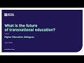 What is the future of transnational education?