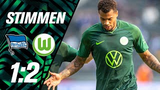 "Geil zu treffen" | Erstes Interview Lacroix auf DEUTSCH | Stimmen | Hertha BSC - VfL Wolfsburg 1:2