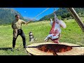 Cooking a huge ram in an underground tandoor! Traditional village cuisine