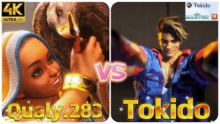 SF6 ⊿  Qualy.283 (LILY) vs 東大Tokido(LUKE) 現代模式爬分模式開啟！ #4k