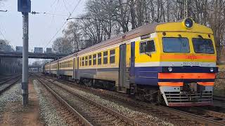 [PV] ER2-1310 Departs from the station, whistle (Torņakalns)