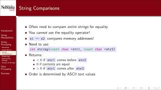 8.3 - Strings - String Processing