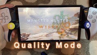 【Monster Hunter Wild 】 quality mode on PS Portal !!