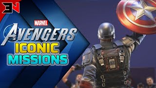 ALL ICONIC MISSION CHAINS - Captain America - Thor - Black Widow - Hulk - Marvels Avengers Lets Play