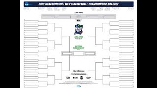 2019 NCAA Tournament Predictions!! March Madness! 100% Correct!!