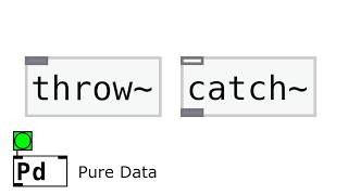 (19) Pure Data Tutorial - [throw~] and [catch~]