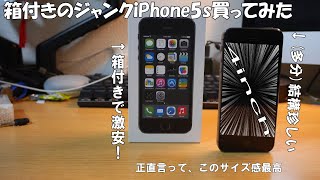 【ジャンク】箱付きで安いiPhone5sが安かったから買ってきた　そして2024年に使えるの？