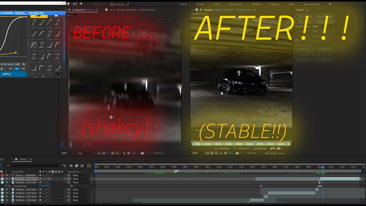 After Effects Beginners Tutorial Stabilization And Getting To Know Ae