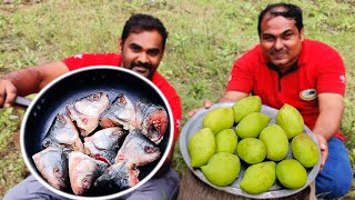 Goan Mango Fish Head Curry | Fish Curry Recipe Village Style Cooking | World Foo